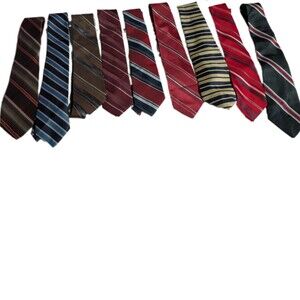 lot of nine men's neckties from the brand ketch vintage